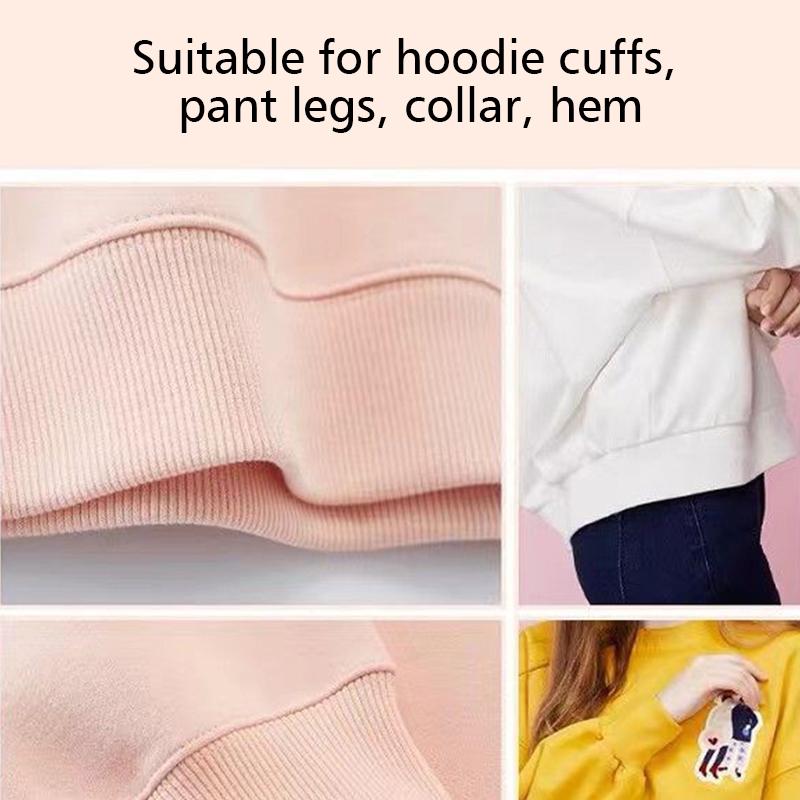 20x120cm Plain Knitted Rib Trims Fabric Baseball Clothes Knitted Rib Cuff Stretchy Fabric Uniforms Solid DIY Cuff 1PC