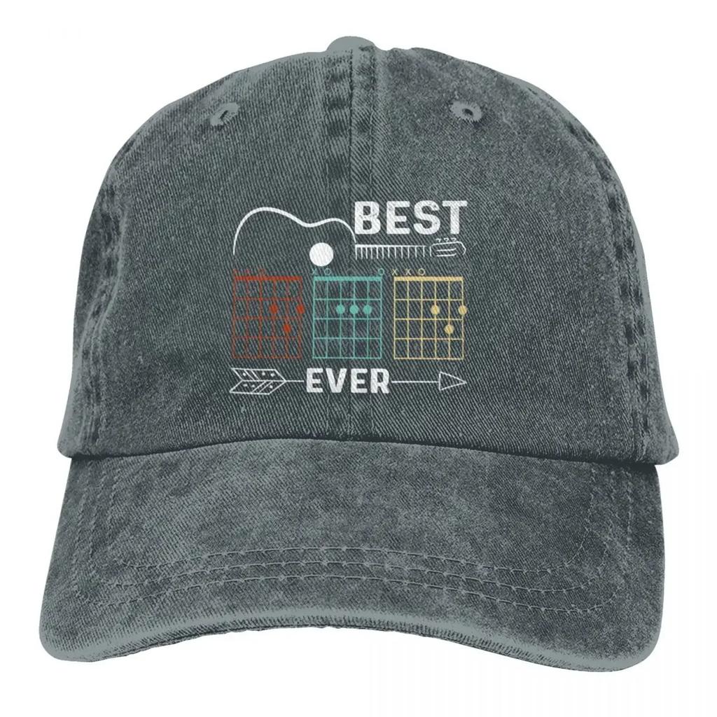 Летняя кепка с солнцезащитным козырьком Best Dad Chord Hip Hop Caps Guitar Rock Cowboy Hat Peaked Trucker Dad Hats