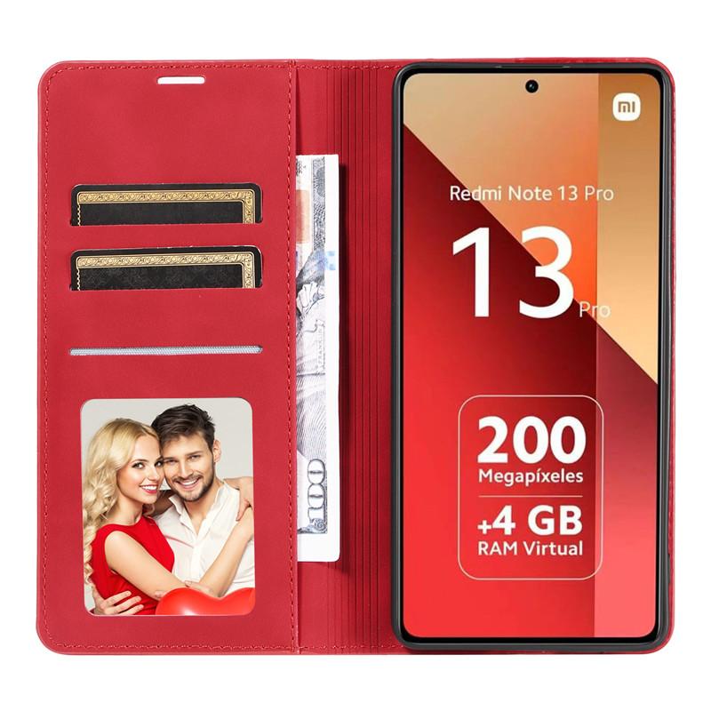 Кожаный ретро кошелек-книжка для Xiaomi Poco M6 Pro 5G X6 PocoM6 C65 PocoX6 M6Pro 4G Чехол для телефона Магнитная застежка Слот для карт 2024