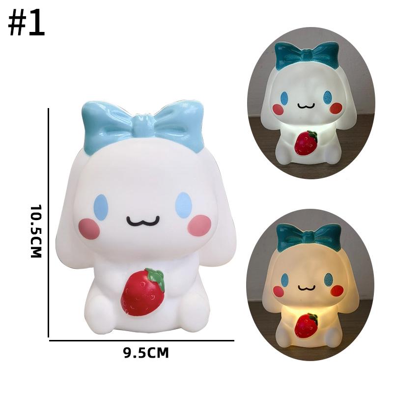 Vinyl LED Night Lights Birthday Gift Kitty Cartoon Night Light LED Decoration Desktop Ornament Birthday Gift