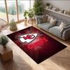 Kansas City Chiefs Crystal Velvet Carpet Soft Anti?Slip Floor Mat Comfortable Home Living Room Bedroom Decor Rug