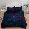 Комплект постельного белья Bohemian Mandala Purple Duvet Cover Set Single Twin Double Queen King Cal King Size