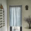 Japanese Style Cotton Linen Fabric Partition Door Curtain Kitchen Entrance Curtain Drape Living Room Bedroom Door Half Curtain