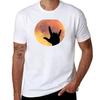 Full Moon with I Love You ASL Sign Language Hands Silhouette TShirt Outdoor Work Short Sleeve Top