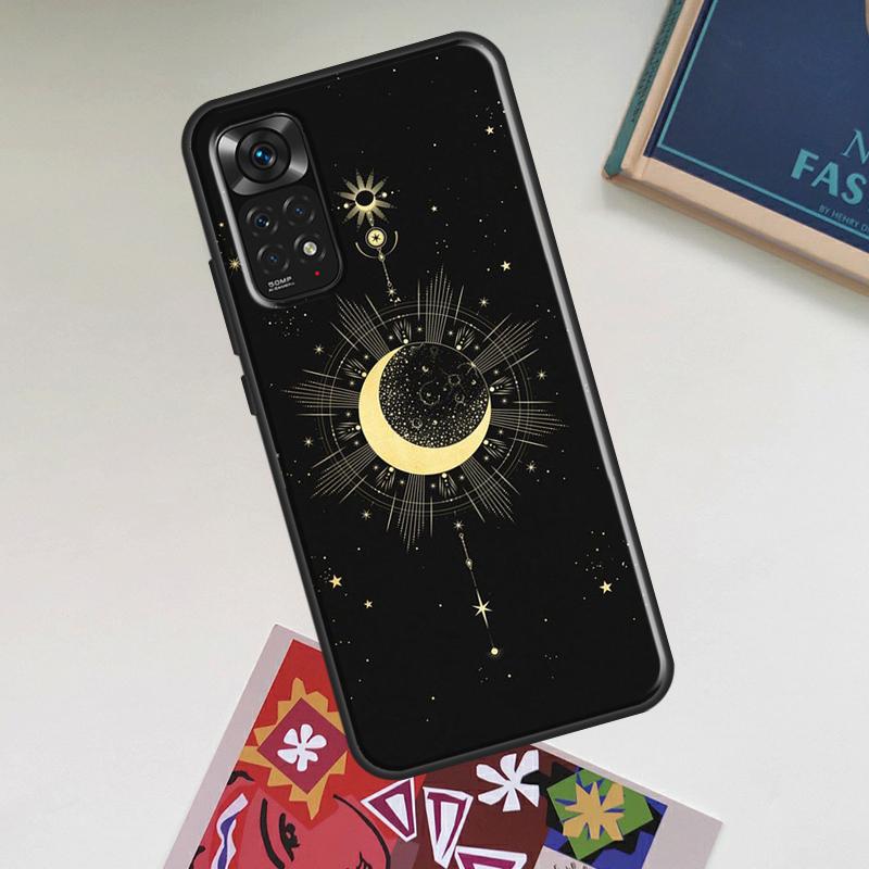Чехол-арт «Галактика Луна Звезды Фазы Тотем» для Xiaomi Redmi Note 12 Pro Plus 8 9 10 11 Pro 8T 9S 10S 11S 12S 9C 10A 10C 12C