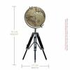Educational and Antique Blue Wooden Tripod for Home Decor World Globe Up To Date Map, Office Decor, Gift Item, Showpiece
