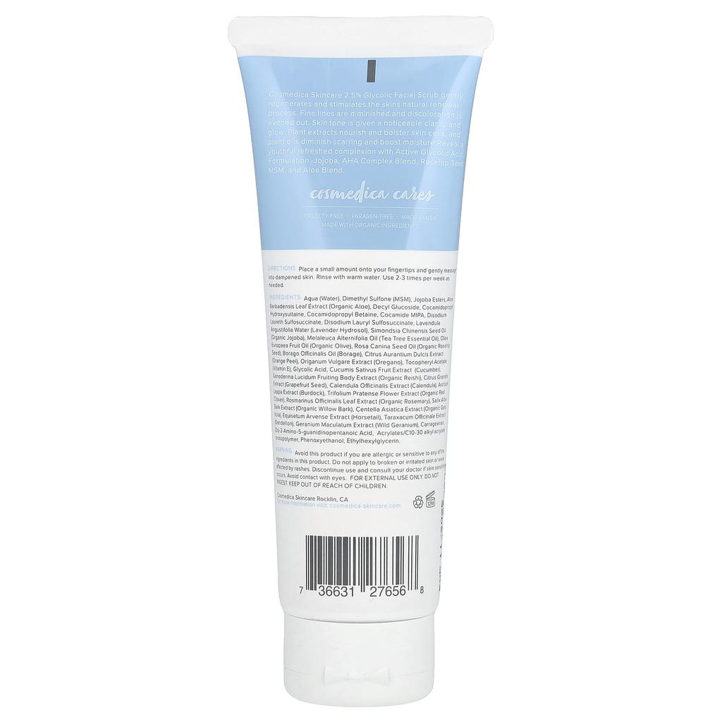 2.5% Glycolic Facial Scrub, 120Ml(4Oz)