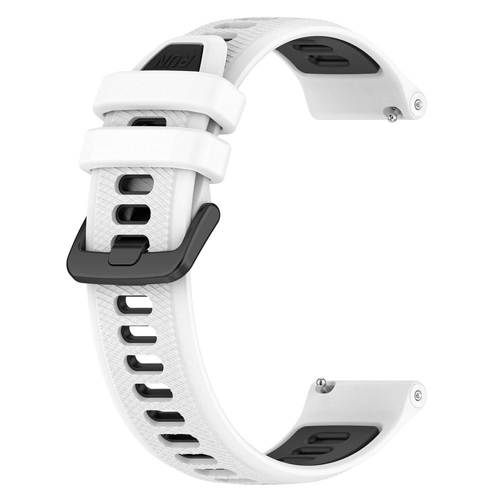 18mm 20mm 22mm Watch Band For Garmin Forerunner 265 265S Two-Color Silicone Watchband Strap for Garmin Venu SQ Venu 2 3S