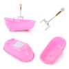 Furniture Mini Bathroom 1:6 Scale Plastic Tub Miniatures Electric Bathtub Doll Accessories