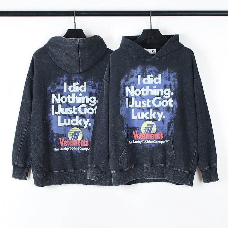 Vintage Washed Graphic Hoodie Loose Fit Streetwear Men Women Teens