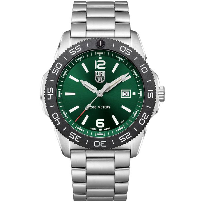 Luminox Часы мужские Sea Pacific Diver изумрудно-зеленого цвета из нержавеющей стали XS.3137