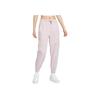 Breathable Warm Cuffed Drawstring Knitted Sports Pants Women Bottoms Pink CZ8910-645