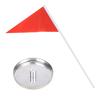Metal Golf Hole Cup, Stainless Steel Flagpole Cup for Putting Green Practice, Precision Golf Aiming and Training Equipment for Golfers