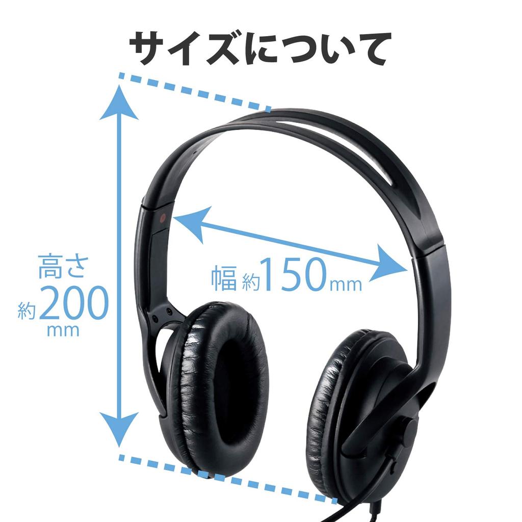 ELECOM Гарнитура Микрофон USB Бинауральный Накладной Одинарный Кабель 1,8 м HS-HP28UBK