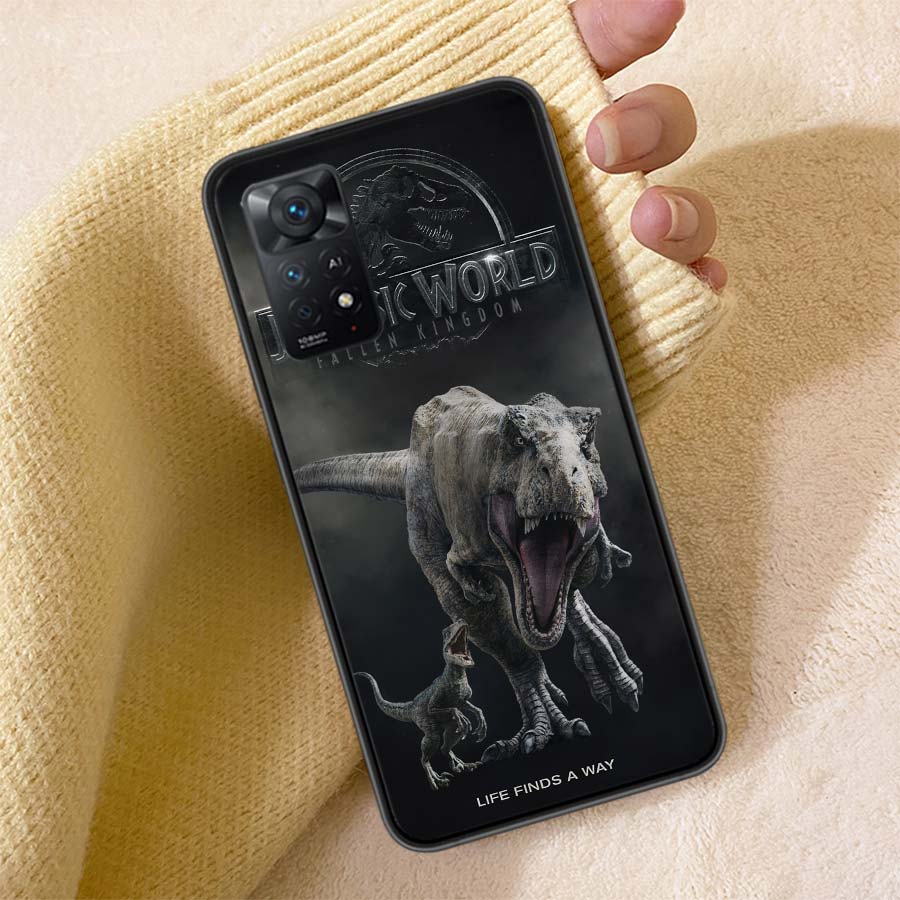 New World Jurassic Park Phone Case For Redmi 13C 14C Note 14 13 Pro Plus 5G Clear Capa 12 12C 10A 10C 10 9A 9C 9T 9 8 Pro Cover