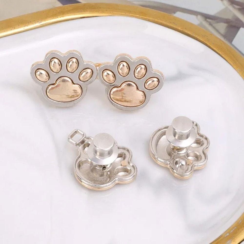 Waist Buckle Puppy Paw Pants Button Tightener Button Clasps Jean Buttons for Loose Jeans Skirts