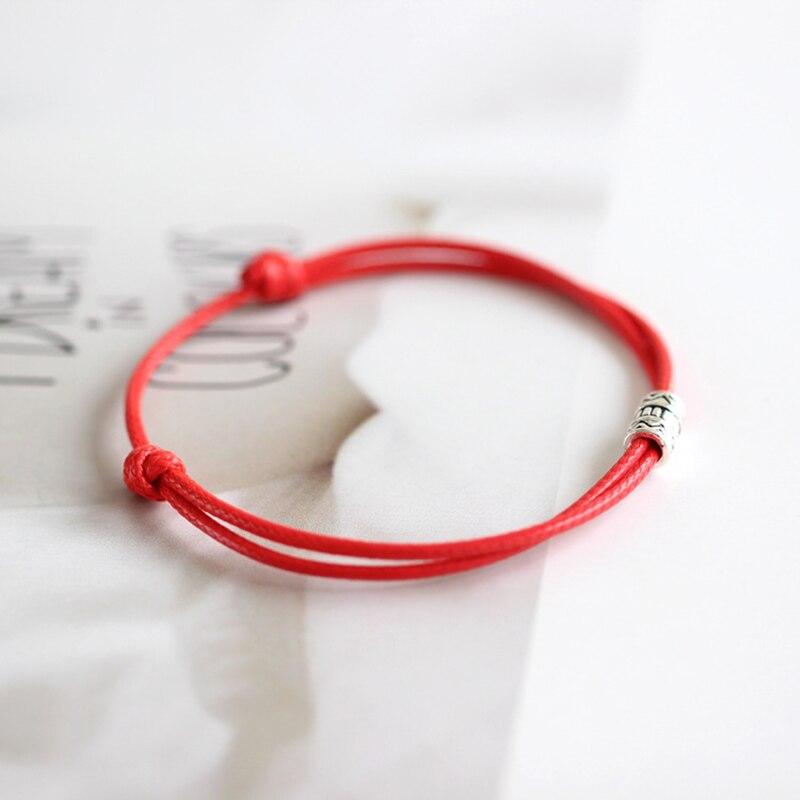 1 /2pcs Adjustable Black Red Leather Rope Bracelet Couple Jewelry Handmade Braided Charm Bracelet Women Men Thread Jewelry Gift