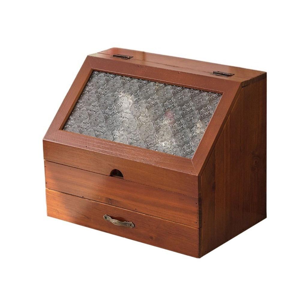 Пыленепроницаемые деревянные шкафы для хранения вещей, винтажные деревянные органайзеры для хранения ювелирных изделий, ящики для хранения, домашняя коробка