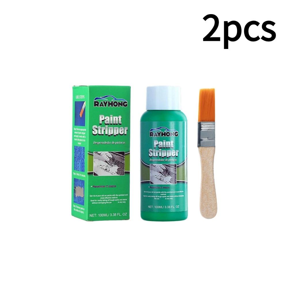Средство для удаления краски с металла Стрипперы для автомобильной краски Средства для удаления краски Спрей Для Авто Стена Морская краска Коррекция граффити С кистью 100 мл
