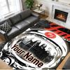 Crystal Velvet Rug Custom Name Text, Soft Non Slip Floor Mat Home DecorFoo Fighters