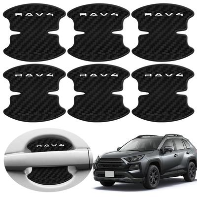 SPEEDTAKE Защита ручки двери для новейшей модели RAV4 2026 года выпуска Все 3D-логотипы Углеродное волокно Водонепроницаемая Защита от царапин ногтями Безопасная Автомобильная Индивидуальная Простая Идеальная