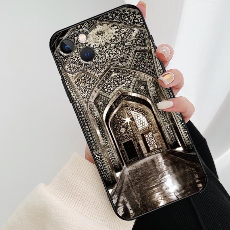 Ислам Мусульманская Мечеть Чехол для Телефона Для iPhone 17 Pro Max 16 15 11 13 12 14 Pro Max mini 15 16 Plus 16e 17 Air Cover
