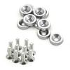 10pcs Car Modified Hex Fasteners Fender Washer Bumper Engine Concave Screws Aluminum Fender Washers and M6 Bolt