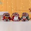 Checkered Christmas Handbag Cartoon Gifts Candy Bag Creative Christmas Crossbody Bag  Children's