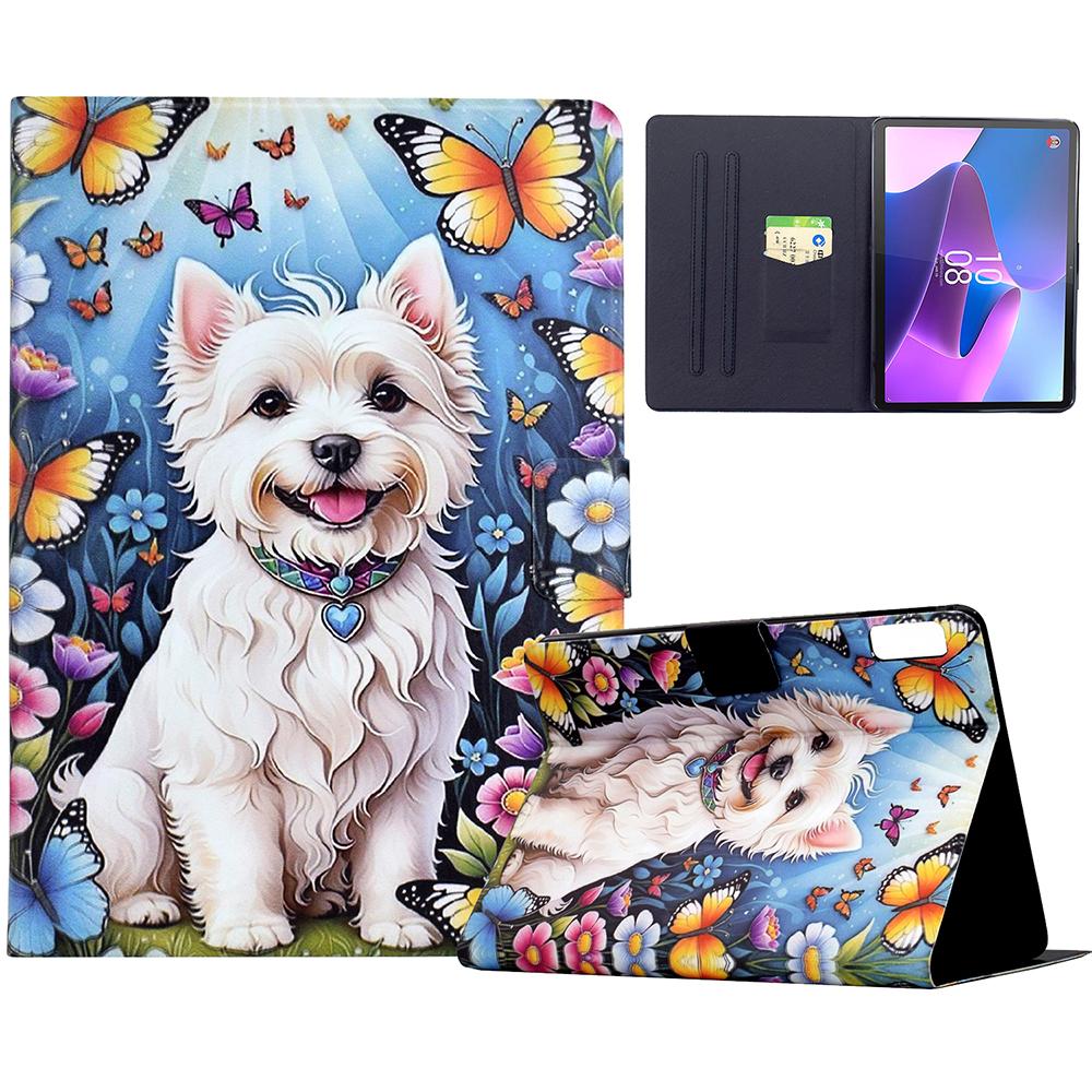 Чехол-подставка для Lenovo Tab P11 Gen 2 TB-350 с печатью узора, кожаная обложка для планшета с функцией автоматического пробуждения/сна