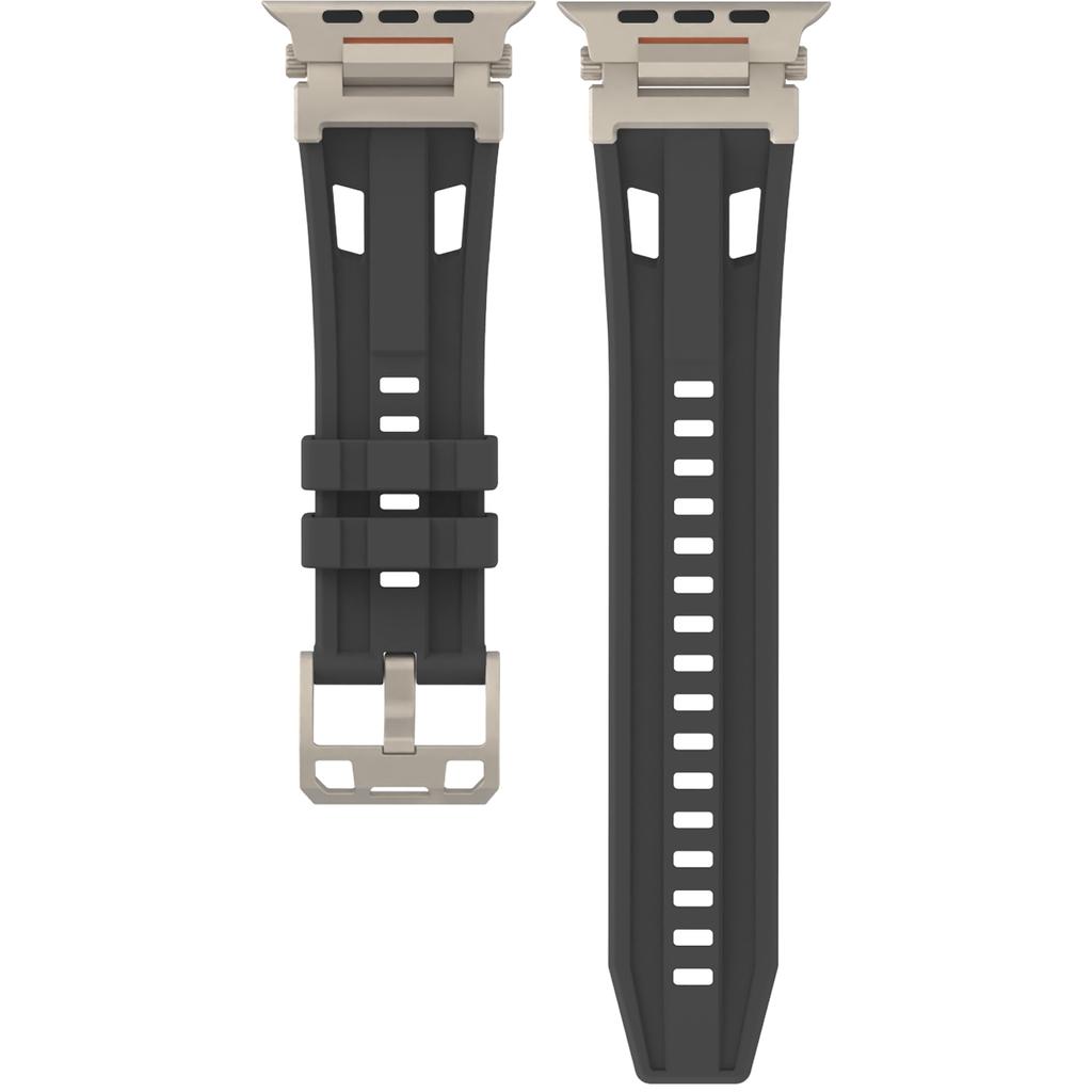 Silicone Strap for Apple Watch Ultra 3 2 1 49mm/Series 11 10 46mm/9 8 7 45mm/SE3 SE2 SE 6 5 4 44mm/3 2 1 42mm Mecha Eye Design Watch Band