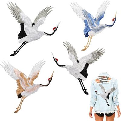 Наклейки с красной короной для одежды, вышитая аппликация, вышивка, пришивные нашивки, декор одежды