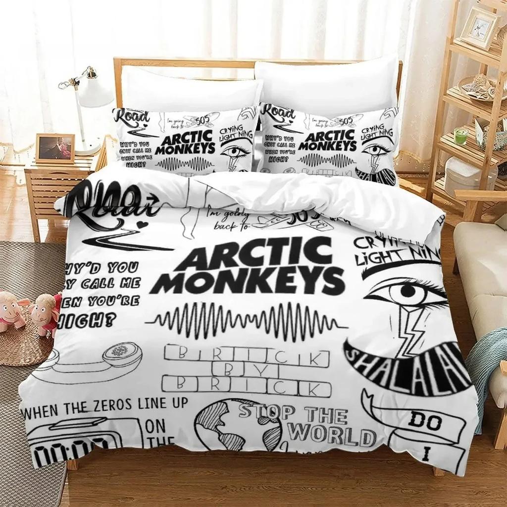 Новый комплект постельного белья Arctic Monkeys Single Twin Full Queen King Size Bed Set Aldult Kid Bedroom Duvet cover Sets 3D Printed Bed Sheet