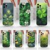 Клевер Четырехлистный Для iPhone Max,14,16,X,13,XR,SE,12,15,Pro,17,Plus,11,XS,Mini Прозрачный Мягкий Чехол