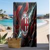 Пляжное полотенце с принтом AC Milan, быстросохнущее, мягкое, портативное, большое, прямоугольное, пляжное покрывало для путешествий, бассейна