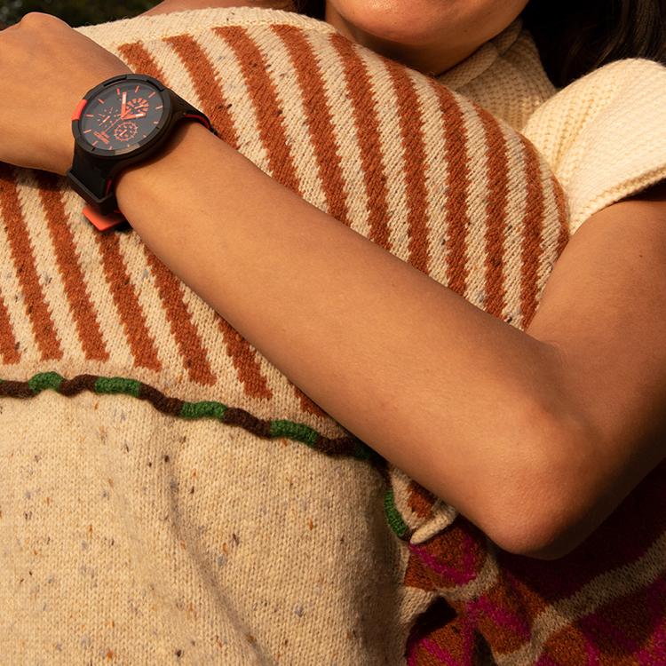 Swatch Большой циферблат Модные Реплика Водонепроницаемые Тройной циферблат Спортивные Парные Часы Мужские Часы SB02B402