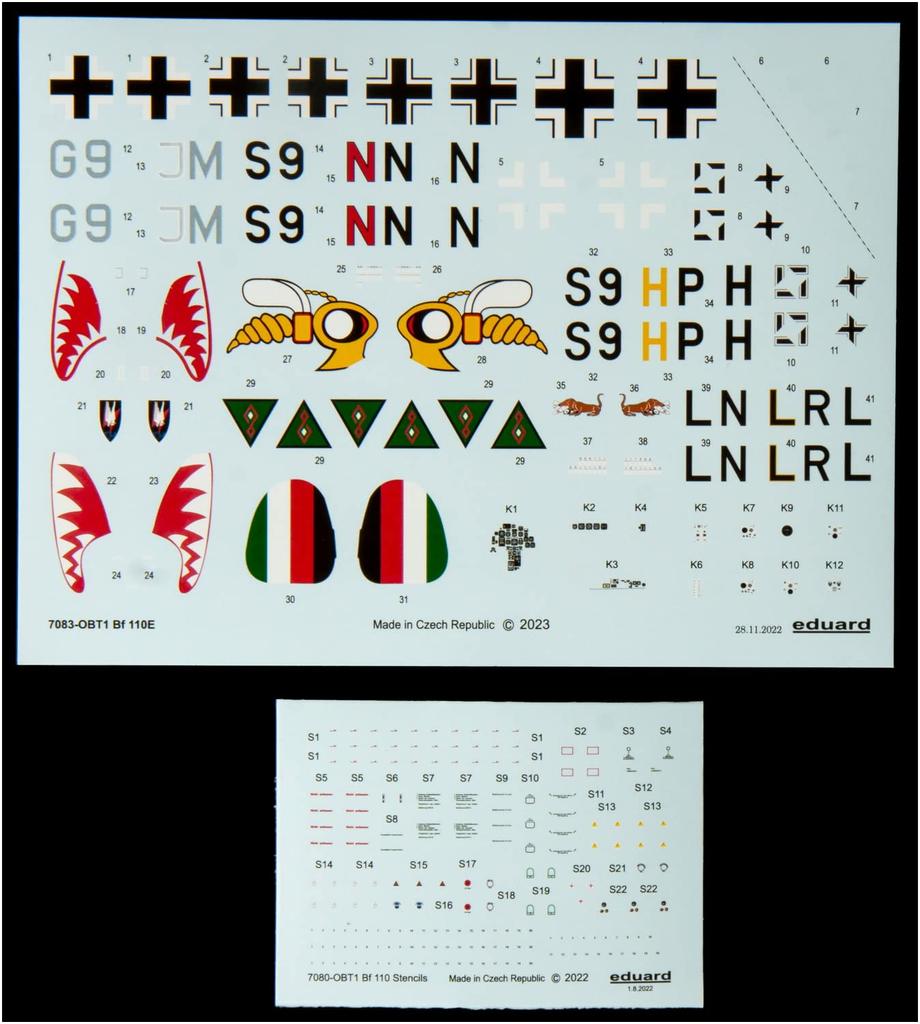 Eduard 1/72 Profipack Messerschmitt Bf110E Немецкие ВВС Пластиковая Сборная Модель EDU7083