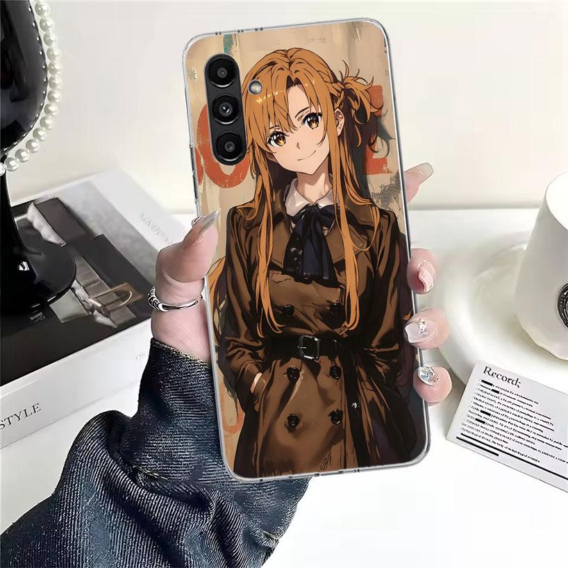 Чехол для телефона Anime Sword Art Online SAO для Samsung Galaxy A13 A14 A15 A16 A17 A53 A54 A55 A56 A57 A33 A34 A35 A36 A37 A23 A24 A25