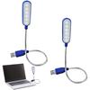 1 шт. Мини USB светодиодная лампа для книги, гибкая лампа для чтения, портативный ночник для Power Bank, ноутбука, ПК, синий