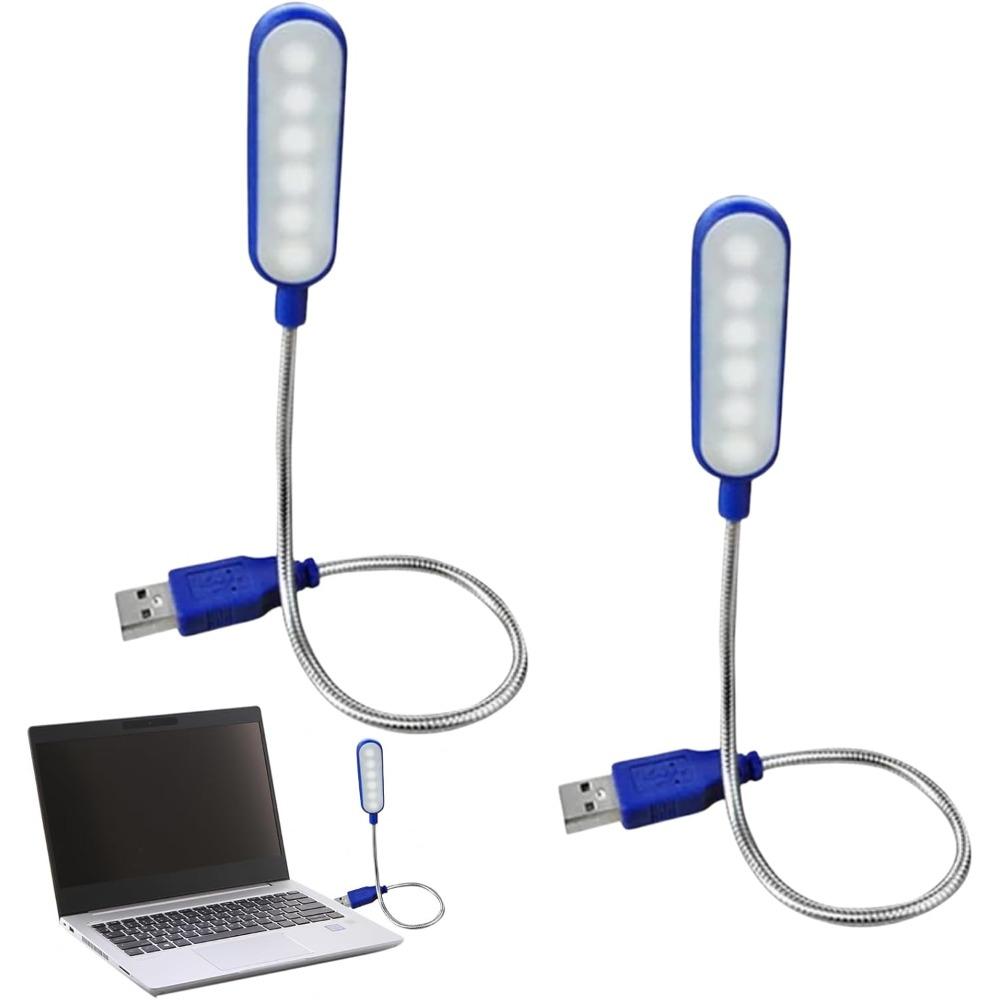 1 шт. Мини USB светодиодная лампа для книги, гибкая лампа для чтения, портативный ночник для Power Bank, ноутбука, ПК, синий