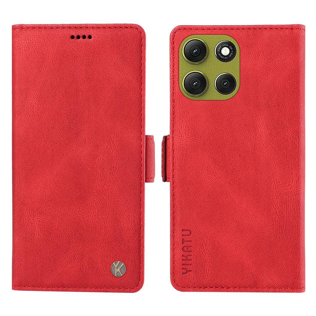 For Motorola Moto G86 5G Leather Case YIKATU YK-005 Skin-touch Feeling Wallet Phone Cover