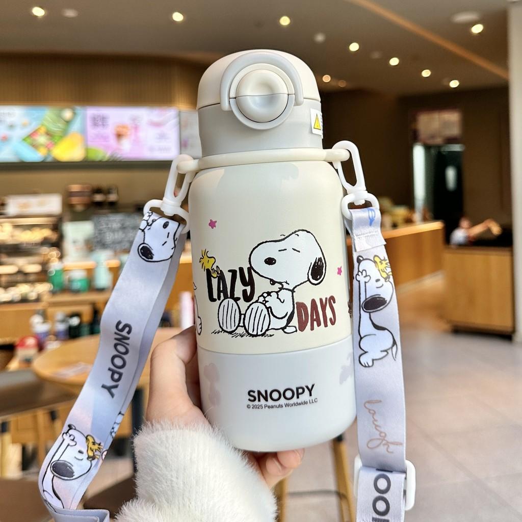 Детская термобутылка Snoopy с внутренней стенкой из нержавеющей стали для школы и путешествий