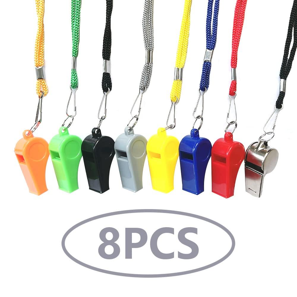 Свисток тренера-рефери Ho 8 штук свисток ультра легкий предотвращение стихийных бедствий помощь чрезвычайным ситуациям свисток спортзал кемпинг походы рефери аксессуары для детей