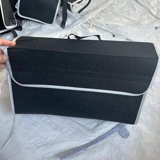 1/2 шт. сумки для хранения в багажнике автомобиля с ручкой, большая вместимость, складная конструкция, органайзер для хранения в багажнике автомобиля с откидной крышкой