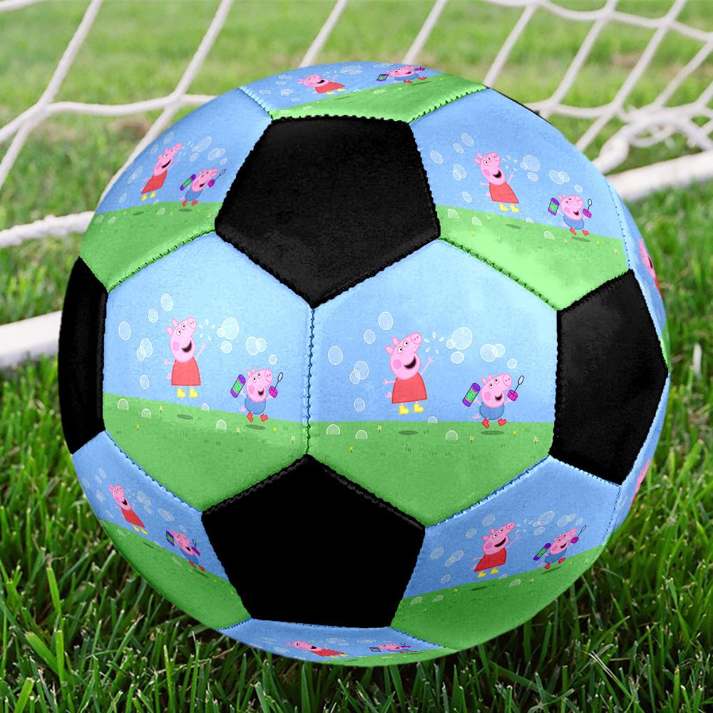 Peppa Pig Soccer Ball Colorful All Ages Machine Stitched PVC Competition Ready Durable High-Bounce.SIZE5