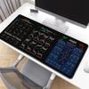 Large Gaming Mouse Pad with Stitched Edge Non-Slip Base Washable Easy To Use Mouse Keyboard Rubber Pad