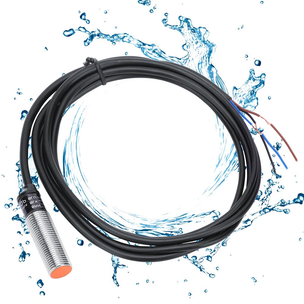 Бесконтактный датчик BERM Водонепроницаемый 3?Провод NPN NO Датчик PR12?2DP DC12?24В 5060Гц 200мА