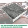 Car Cabin Air Filter, Activated Carbon Automotive Fresh Breeze Air Conditioner F