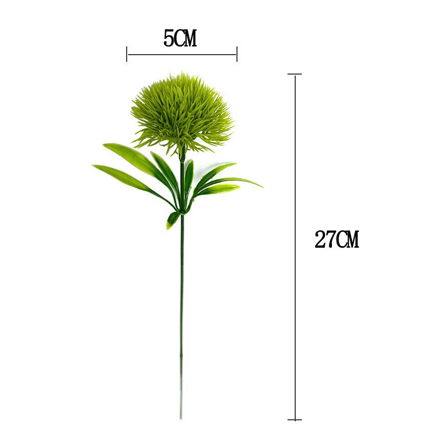Artificial Green Plant Single Dandelion Bunch Artificial Artificial Flower Bouquet Fake Flower Green Flower Decoration