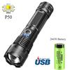 High Power LED Flashlights USB Rechargeable Tactical Torch Ultra Powerful Outdoor Long Range Camping Fishing Emergency Lantern