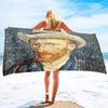 Пляжное полотенце «Звездная ночь» Ван Гога, Классическая художественная печать, Быстросохнущее мягкое полотенце для пляжа и бассейна, Впитывающее большое банное полотенце